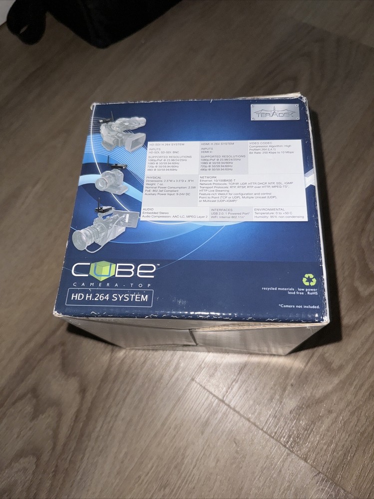 Teradek Cube 150 HD-SDI H.264 Video Encoder With Box And Cables