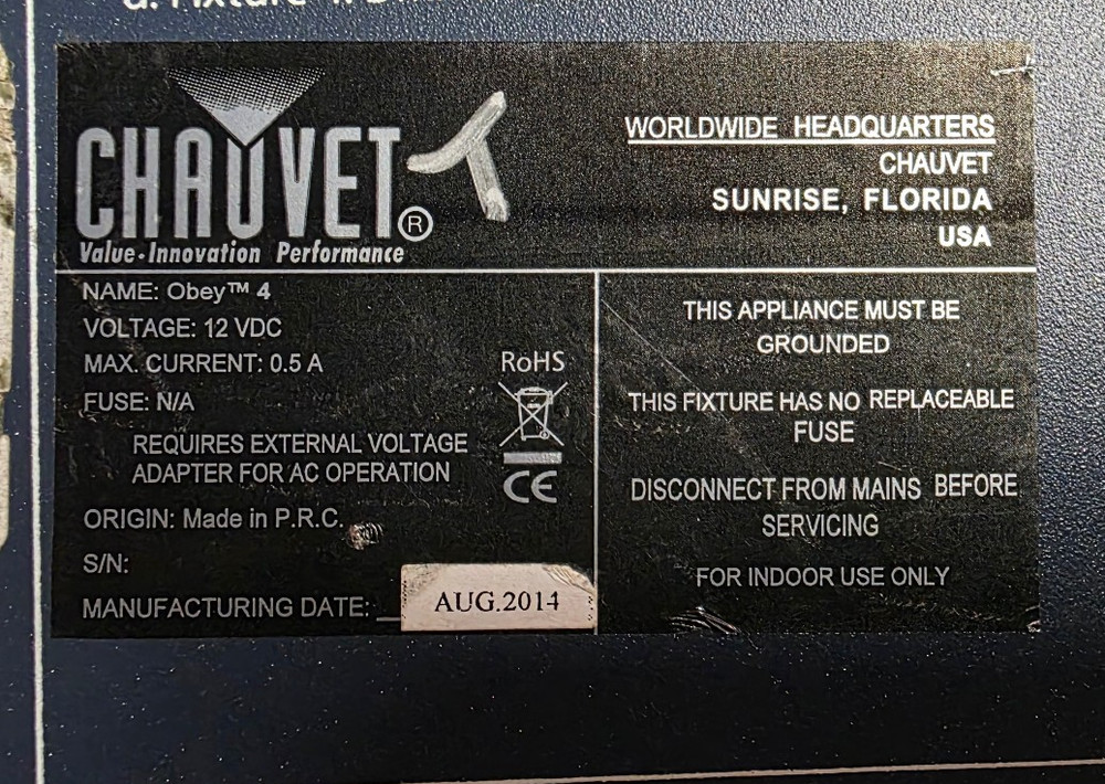 CHAUVET DJ Obey 4 DMX Channel Controller