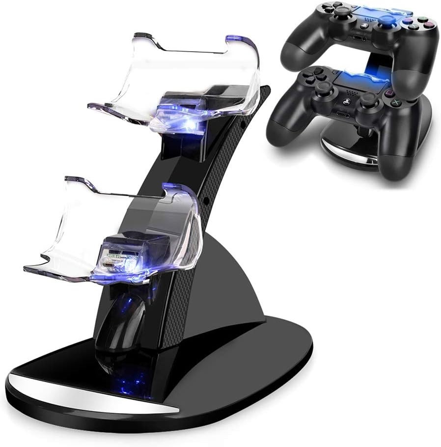 PS4 Charging Station with Short Circuit Protection - Charge Two Controllers Fast