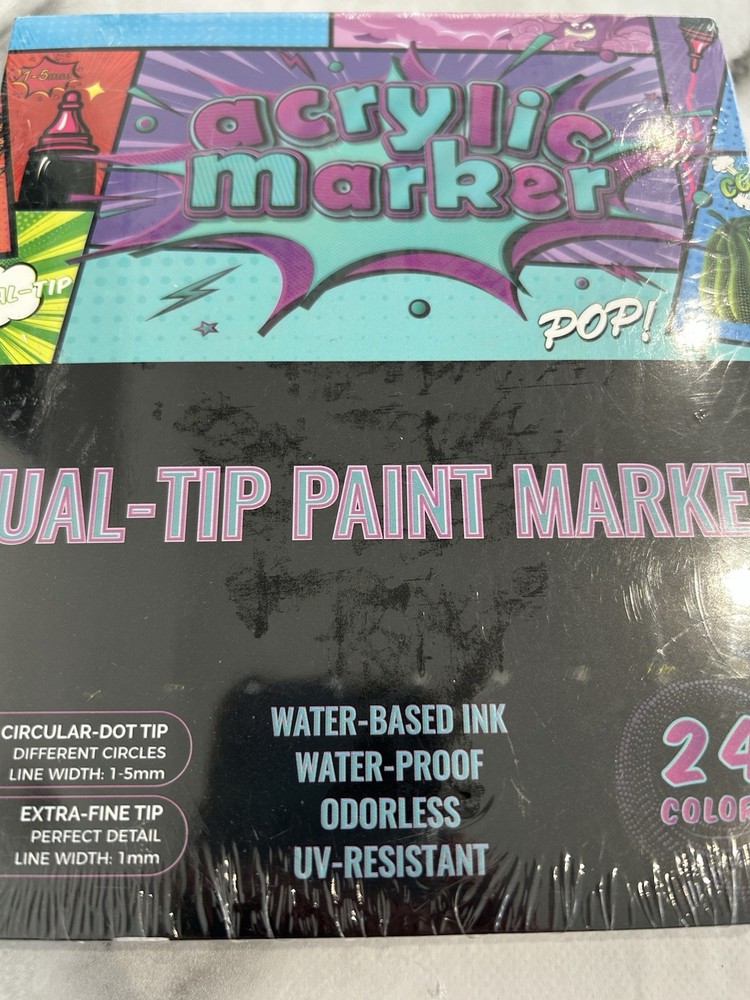 Acrylic Marker ( Pop ) Duel Tip Paint Marker
