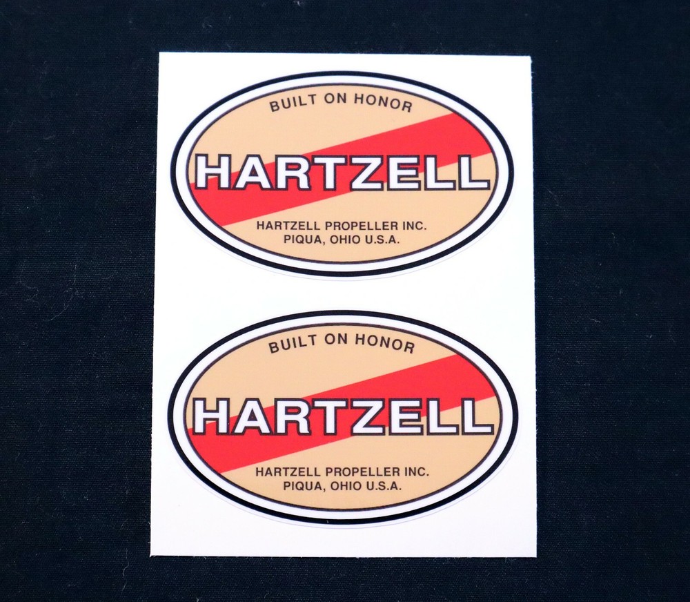 Hartzell Prop Logo Graphics Decals RC Plane Airplane