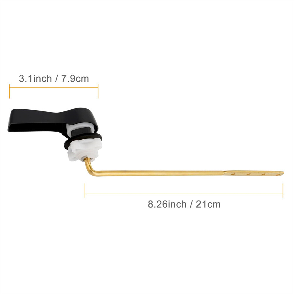 2 Pack Universal Toilet Trip Lever Toilet Tank Front Mount Handle Replacement