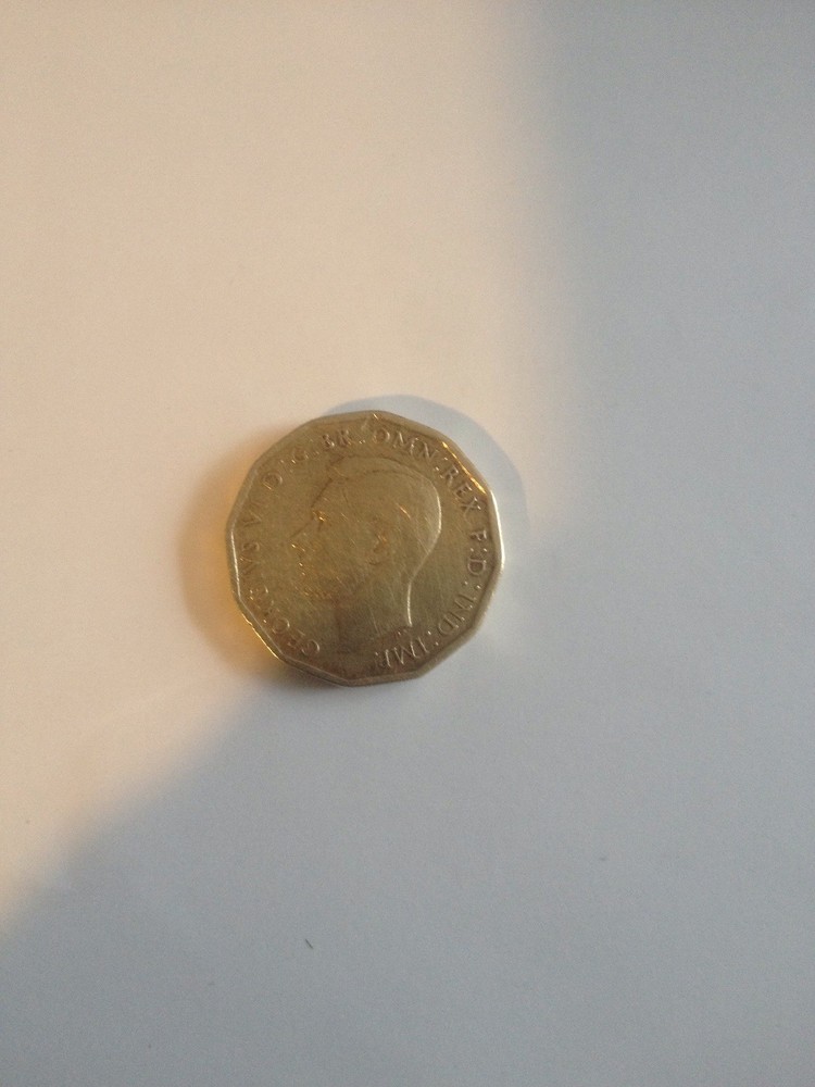 King George V1 Three penny Piece