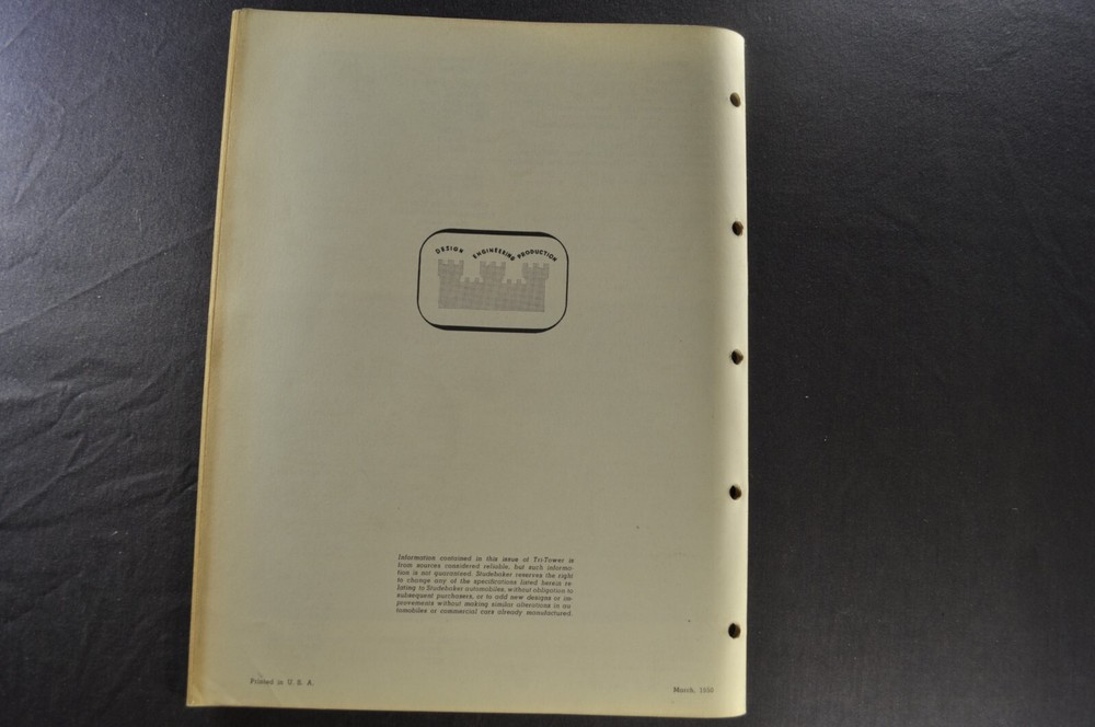 1950 Studebaker Sales Training Bulletin Commander vs Buick Nice Original 50