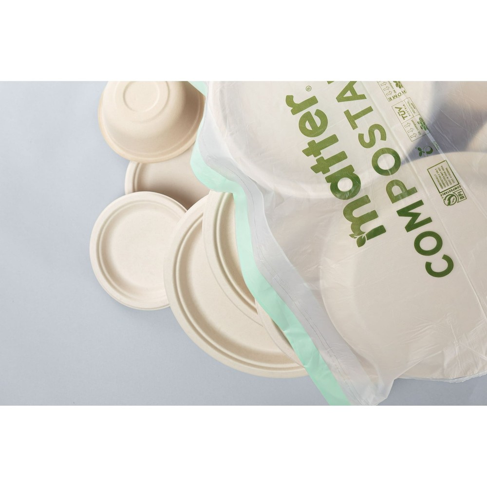 Matter Compostable | 13-Gallon Tall Kitchen Trash Bags with Drawstring, 40 Count