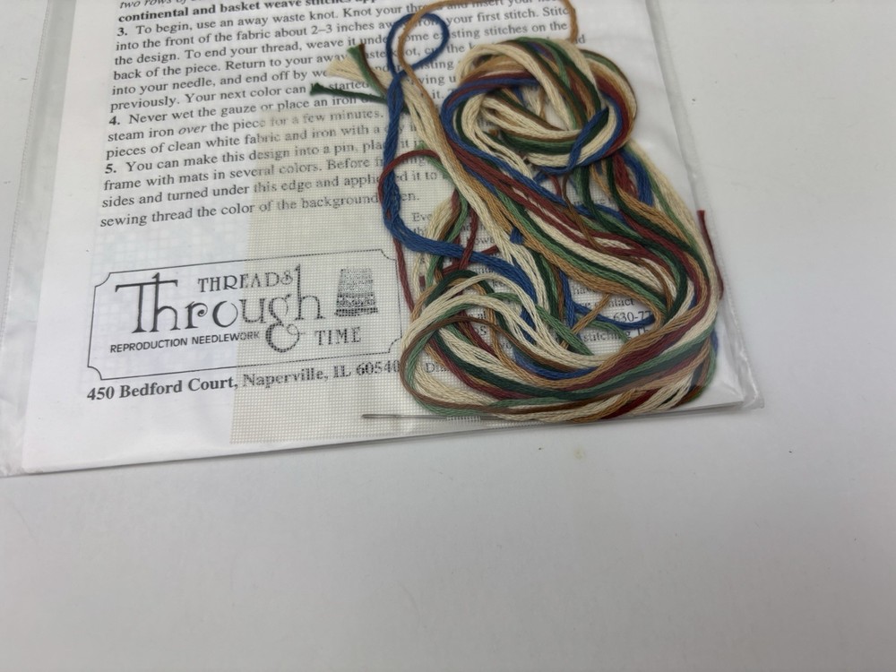 Threads Through Time The Diamond Sampler Needlepoint Pattern Kit 6S