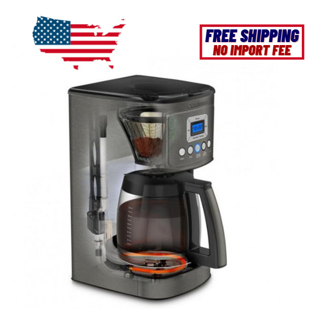 Cuisinart 14 Cup Programmable Coffee Maker DCC 3200BKSNAS - No Import Fee