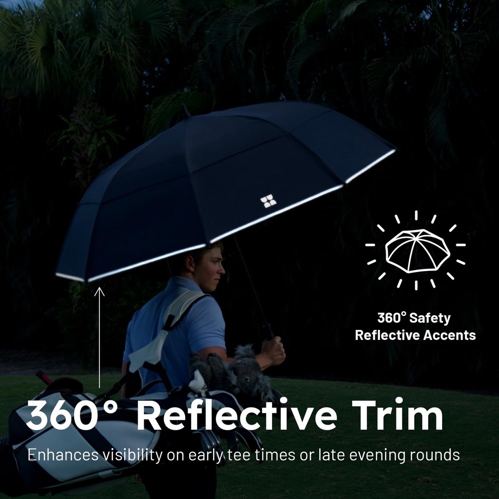 Umbrella - Golf Lite Umbrella Extra Large Big Oversize Windproof for Golf Bag...