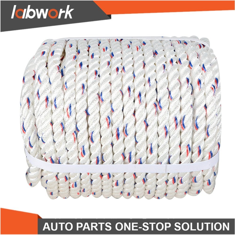 Labwork Double Braid Polyester Arborist Bull Rope Pulling Rigging Line 5/8"×150'