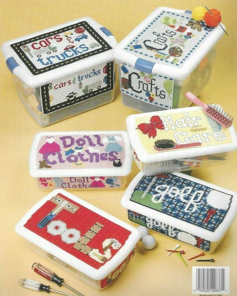 NEW PLASTIC CANVAS ORGANIZERS 10 GREAT DESIGNS!!!