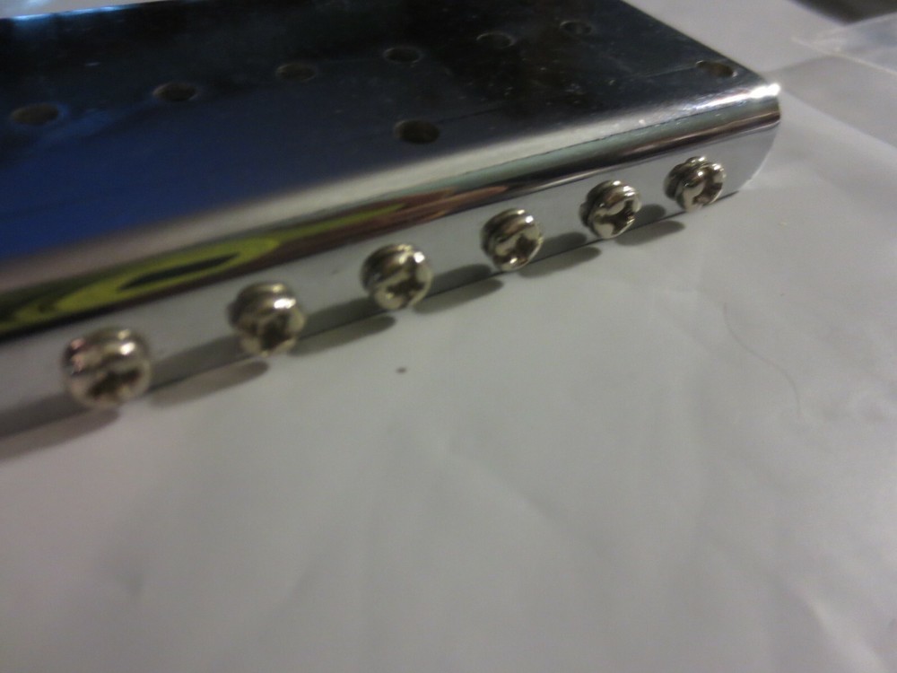 Guitar Hardtail Bridge- 6 string- chrome- item ht903
