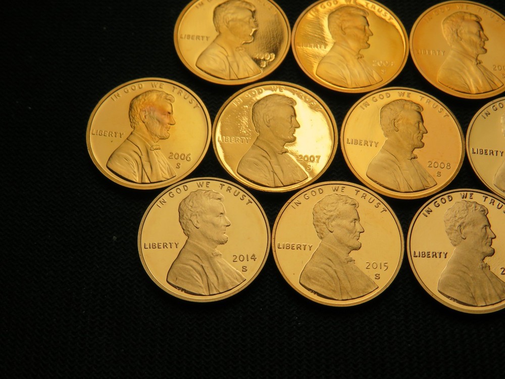 2003 2004 2005 2006 2007 2008 2013 2014 2015 2016 Proof Memorial & Shield cents