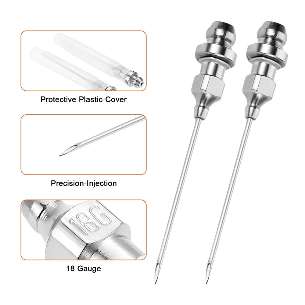 12pcs Grease Gun Coupler Accessory Kit with Hose Needle Adapter for Zerk Fitting