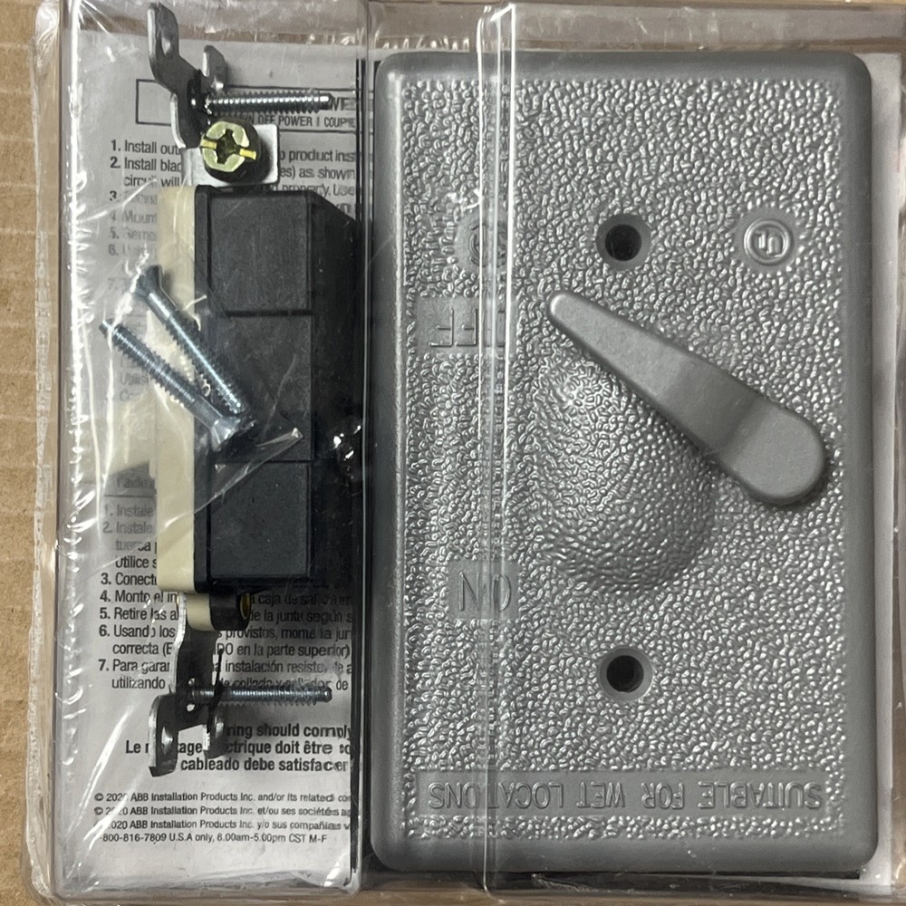 Red Dot CCT-1-20 Switch Covers & Devices Vertical Single Pole 20A (3PK)