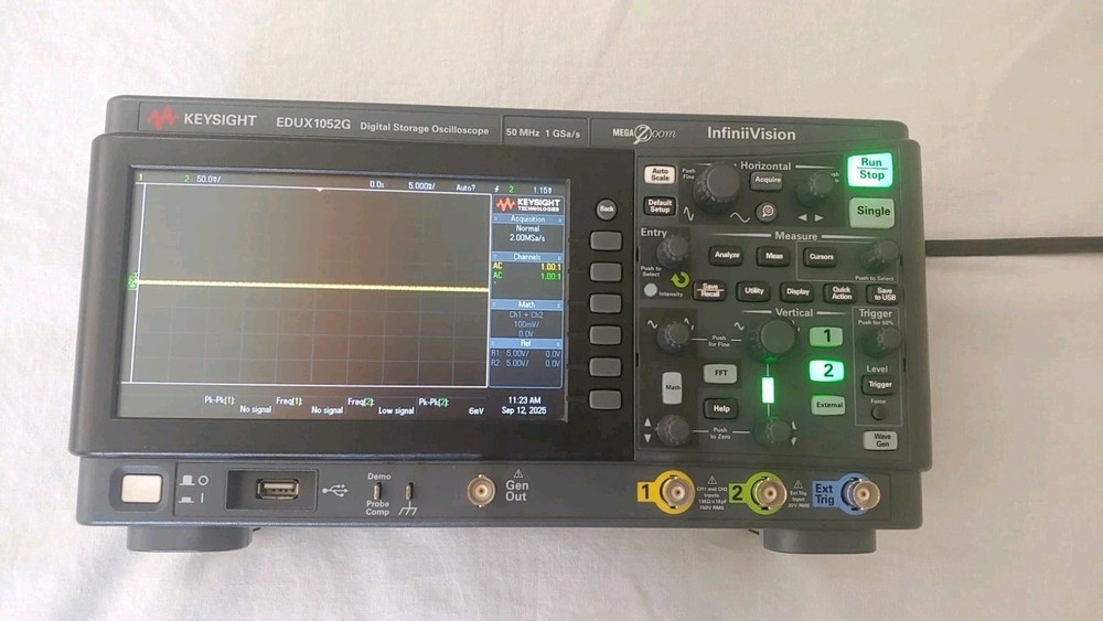 KEYSIGHT EDUX1052G Digital Oscilloscope w/ Built-in Bode Plot, Awesome