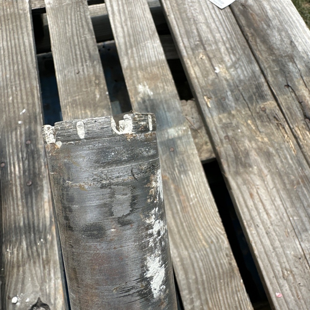 Diamond Wet Core Drill Bit 2” x 14" Diamond Wet Core Bit 1/4" left on teeth