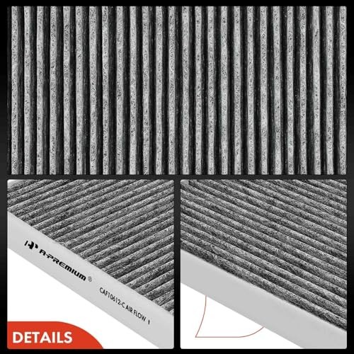 2-PC Engine & Cabin Air Filter with Activated Carbon Compatible with Smart