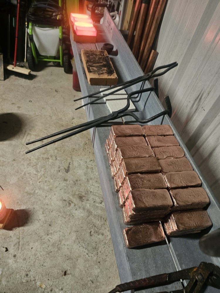 4lbs 2oz Hand Poured Copper Bar