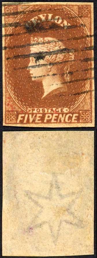 Ceylon SG5 5d Chestnut Fine Four Margin Cat 150 pounds
