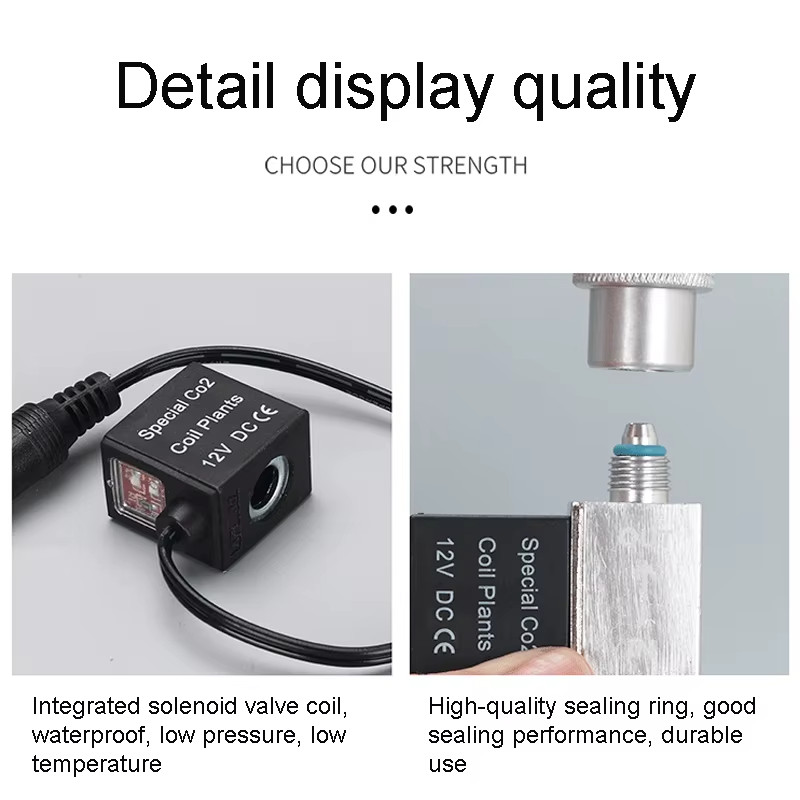 Aquarium Solenoid Valve Controller Quantity Co2 Aquarium Accessories DC12V