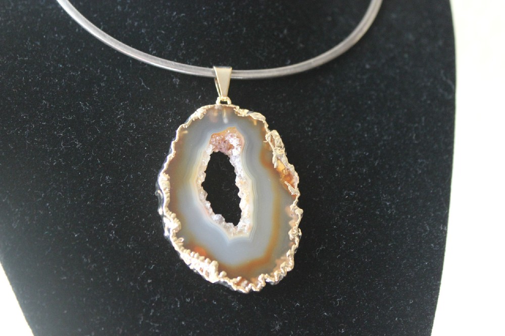 Geode Slab Pendant from Brazil R249