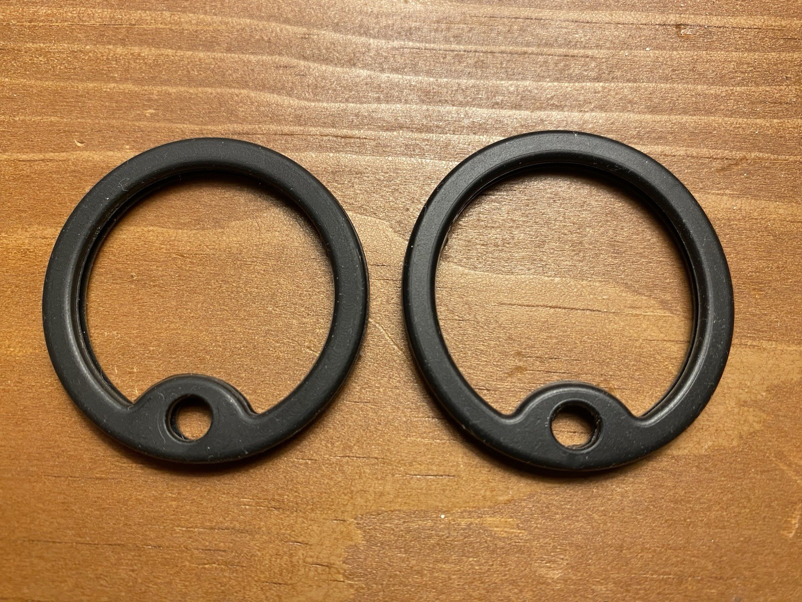 2x New Dog Tag Noise Silencers Military Black Silicone Rubber Material 1 Set Inc