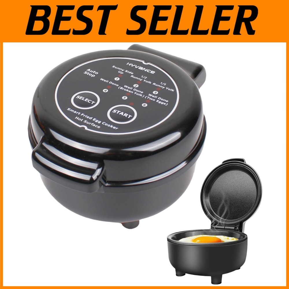 Electric Egg Maker for 6 Styles, Auto Power Off, Black