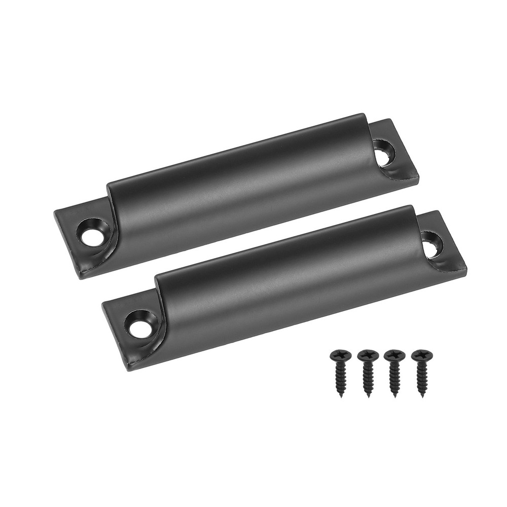 2 x Window Sash Lift Handle 3" Hole Center Drawer Push Pull Black