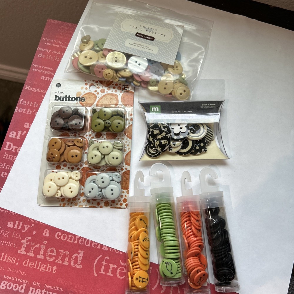 Crafting Buttons Assorted Lot