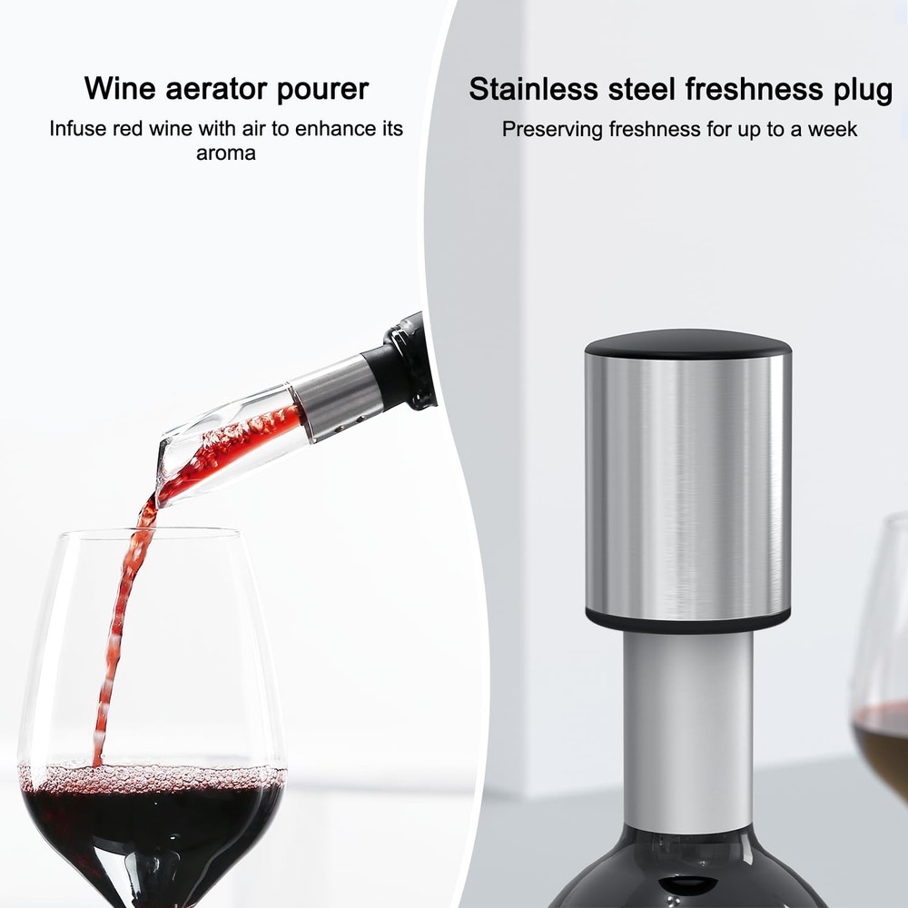 Selfpulling Wine Opener Set Twist Wine Corkscrew With Foil Cutter/premium Vacuum