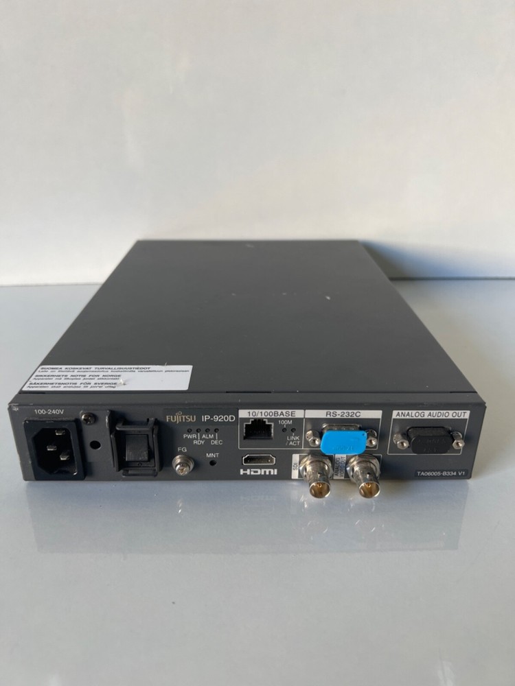 Fujitsu IP-920D HD/SD MPEG 4 AVC Video Decoder , TA23742-b62x