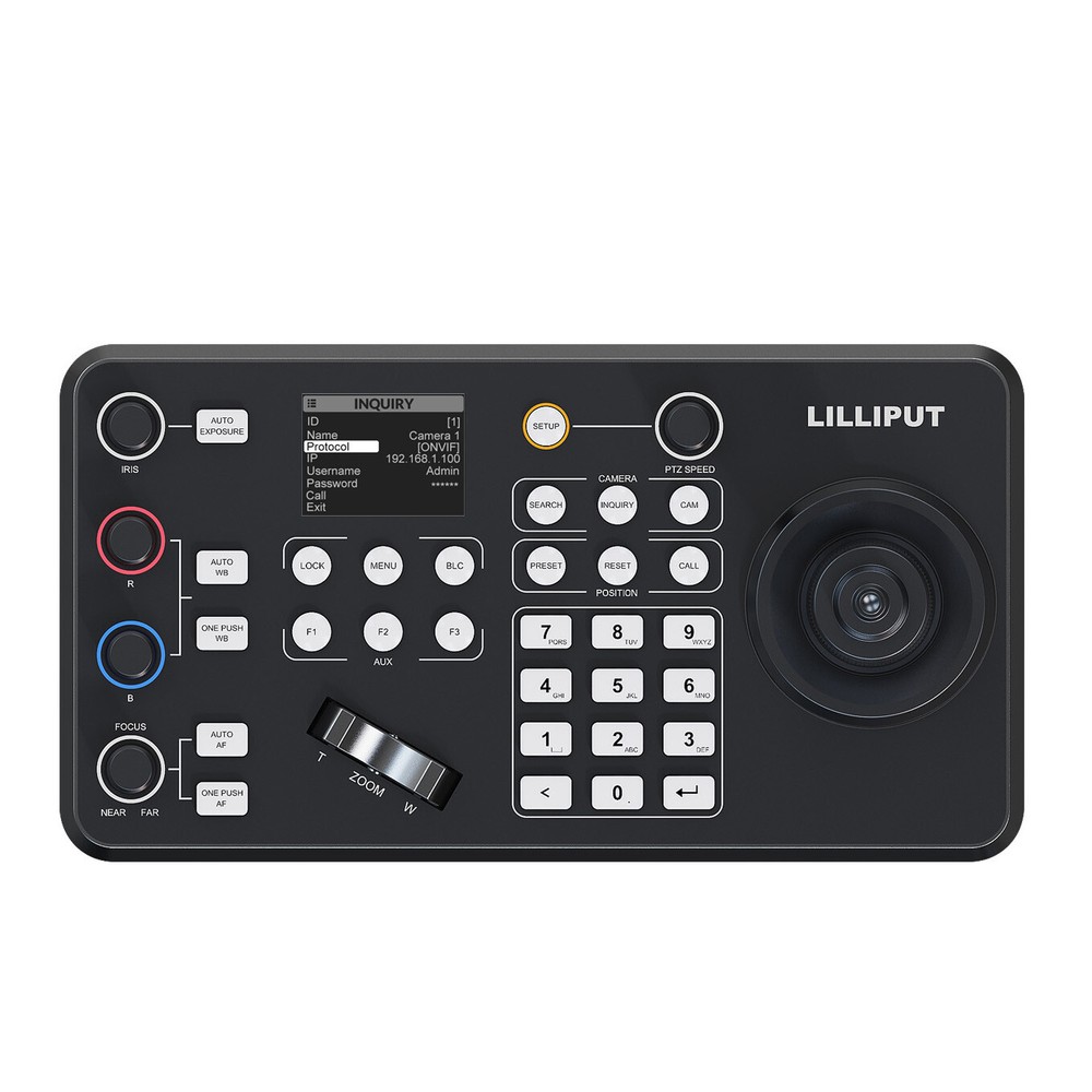 Lilliput K1-PTZ Camera Protocol Controller RS-232/485/422 Control with Joystick