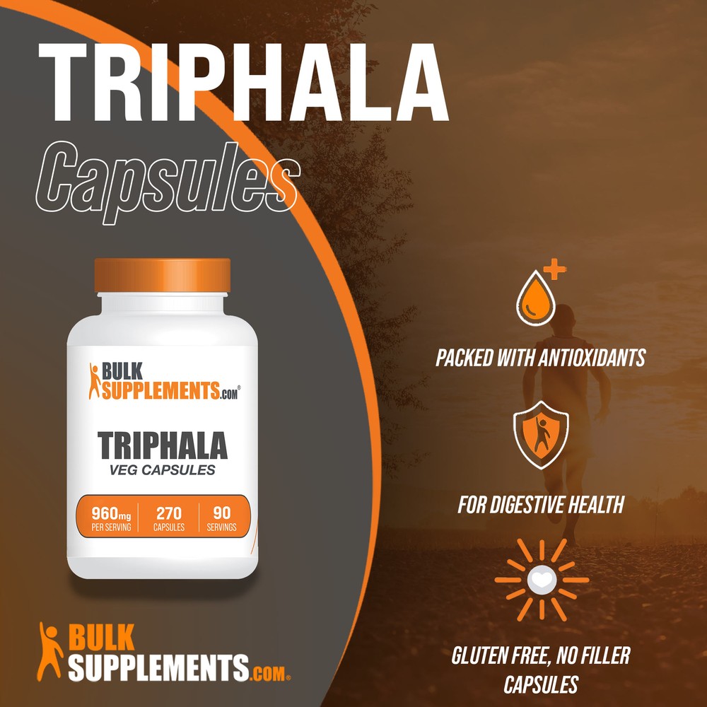BulkSupplements Triphala Capsules - 960mg Per Serving