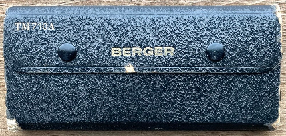 Vintage Berger Germany T 710A Drafting Too Compass Architect Drawing w/ Case