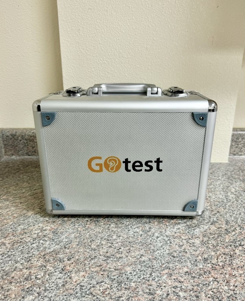 Go Test Portable Audiometer Hearing Testing Kit with Carrying Case Go Hear ENT