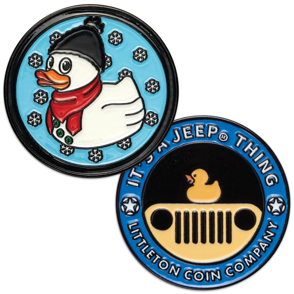 JEEP Snowman Duck Challenge Coin