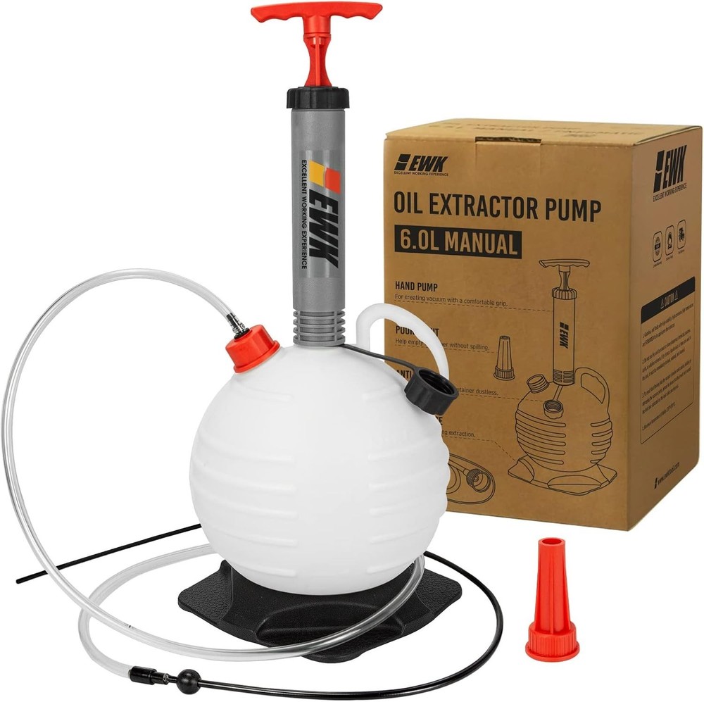 Efficient 6L Fluid Extractor Pump - Ideal for Automotive Maintenance and More