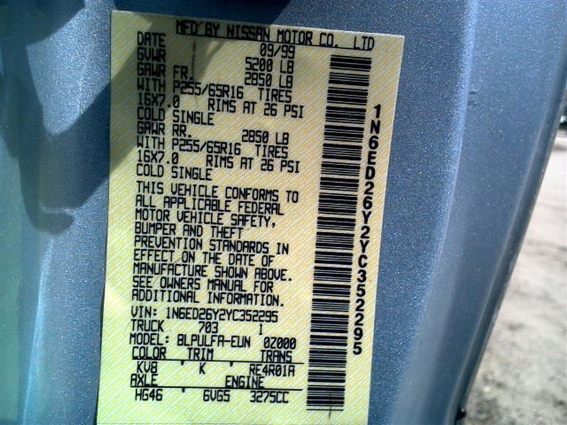 Hood Latch Fits 00 Frontier 161503