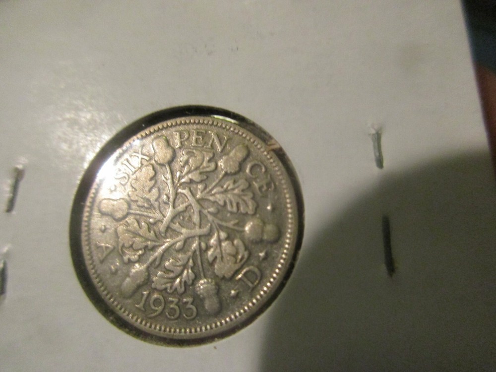Britain - 1933 Silver Sixpence - George V