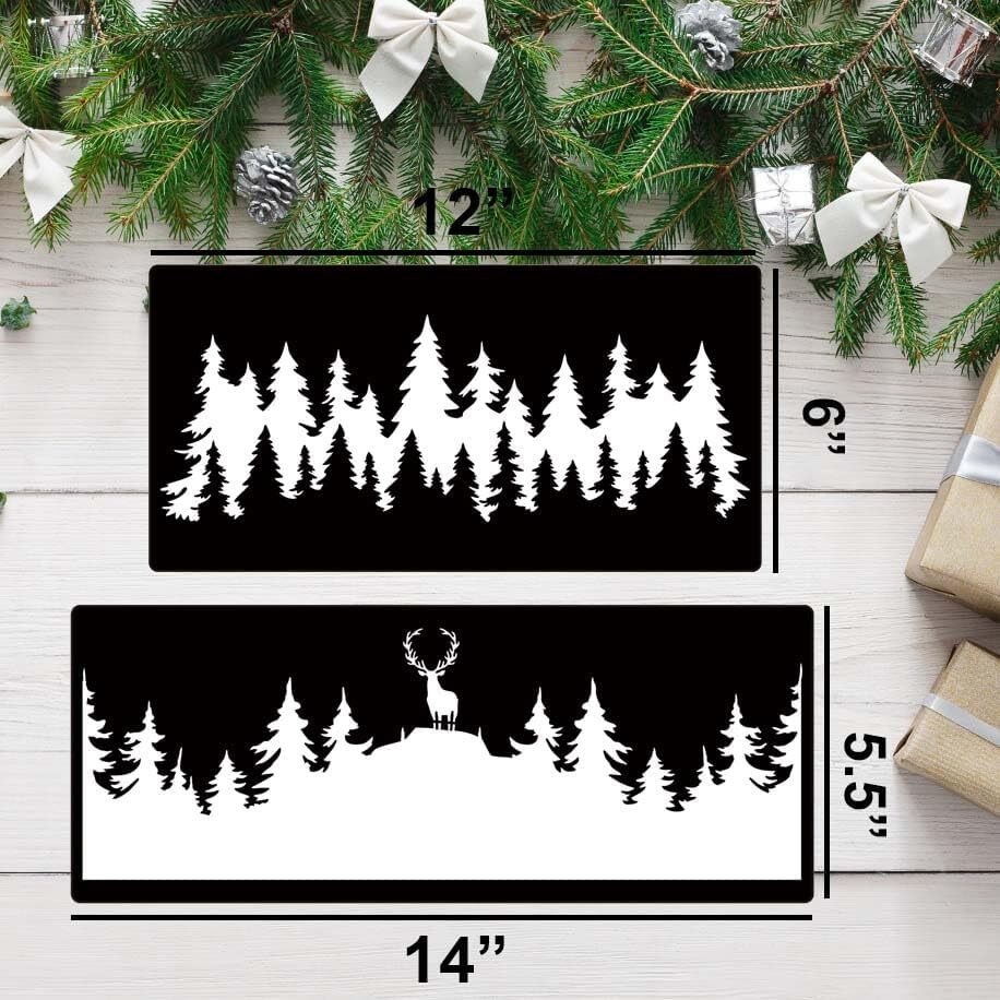 Pine Tree Stencils Tree Stencil Forest Stencil Wood Burning Stencils Patterns Re