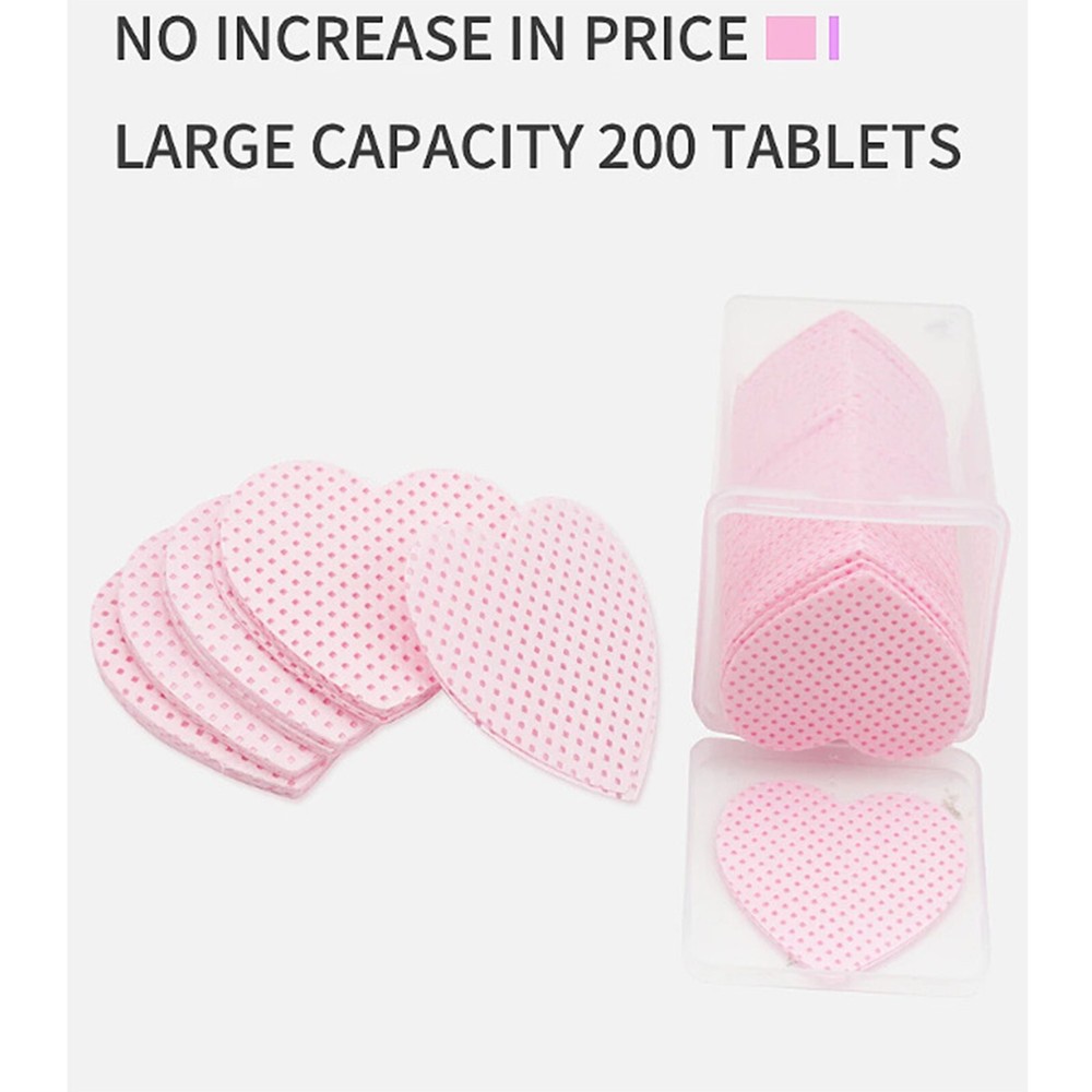 600Pcs Multi-functional Gentle Heart Shaped Cotton Pads Makeup Gadget Accessory