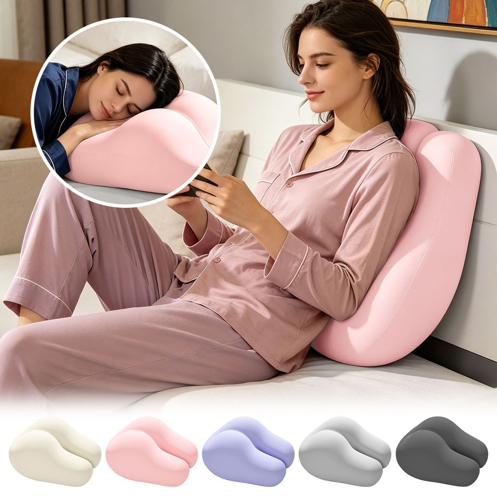 Functional Ergonomic   A Two In  Reading And Sleeping   Back Support Pad
