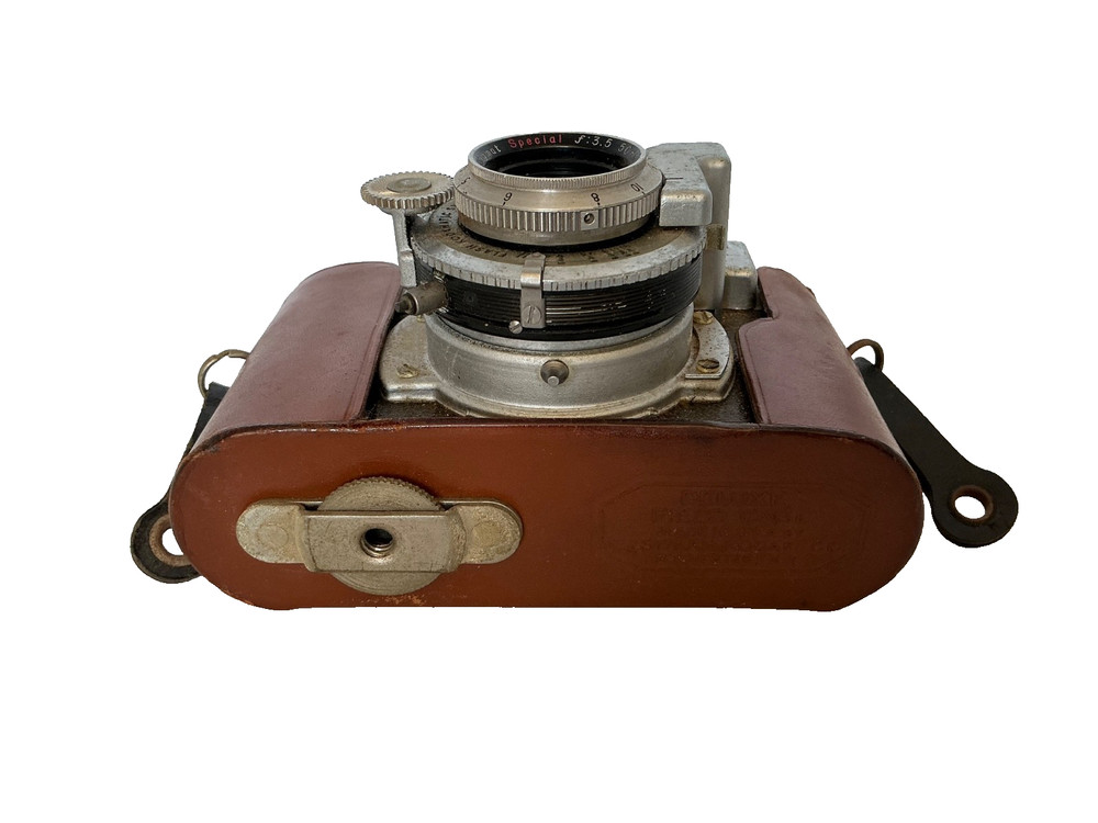 vtg Kodak Automatic 35F Camera with Strap And Leather Case untested