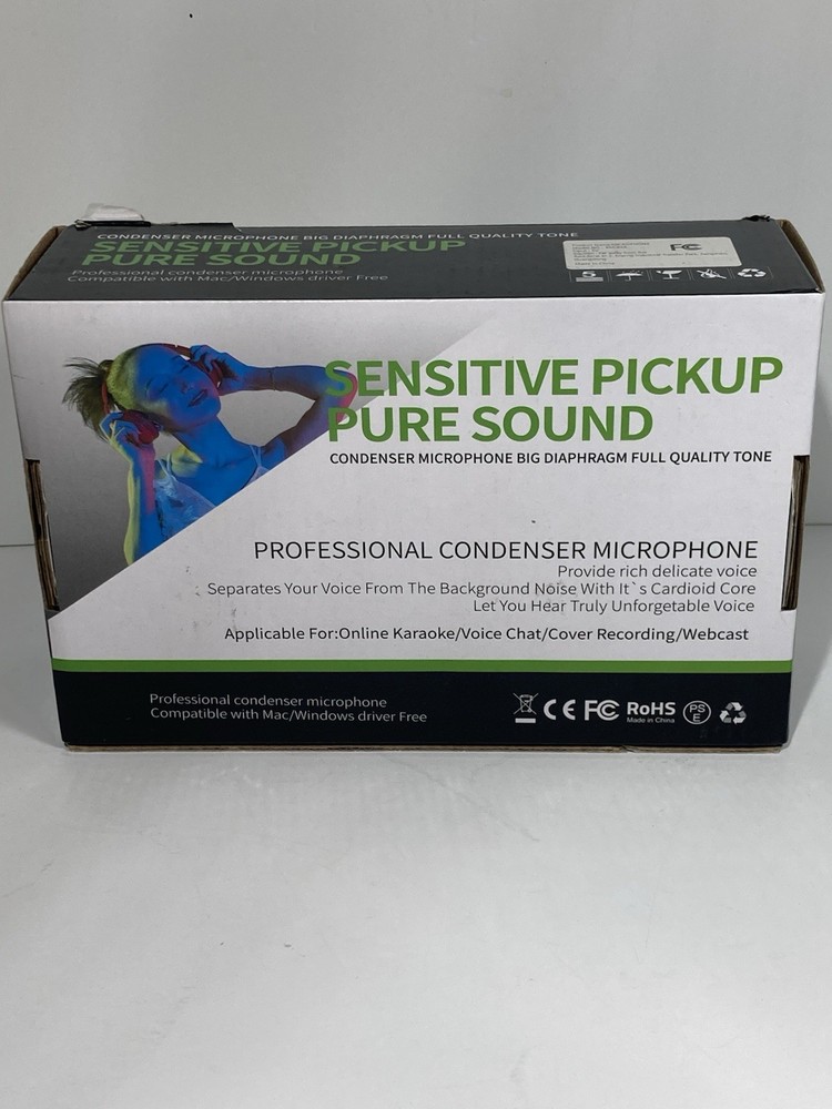 Sensitive Pickup Professional Condenser Microphone For Mac Or Windows