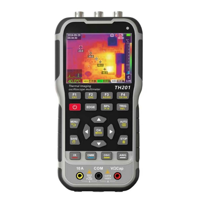 High Resolution Double Channel Oscilloscope with Thermal Imaging for Electronics