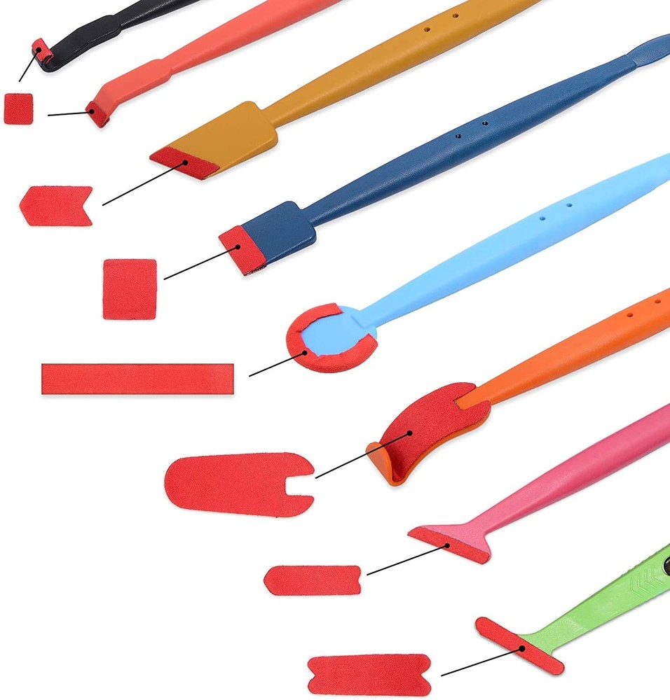 Mini Micro Wrap Stick / Squeegee Set - With Micro Fine Fiber Felt