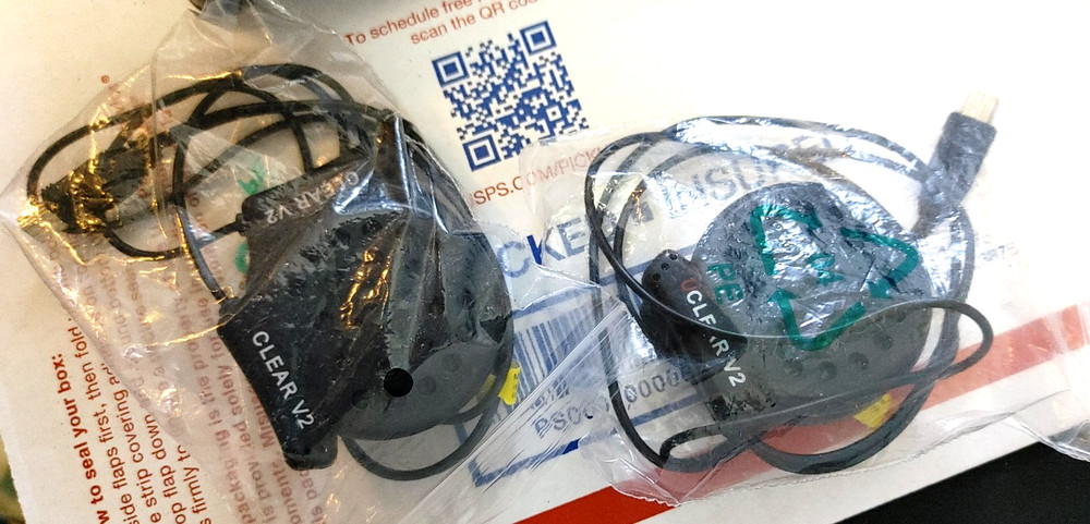 UCLEAR HBC100 PLUS Dual Pack Bluetooth Helmet Comms Clear V2 BITwave Boomless