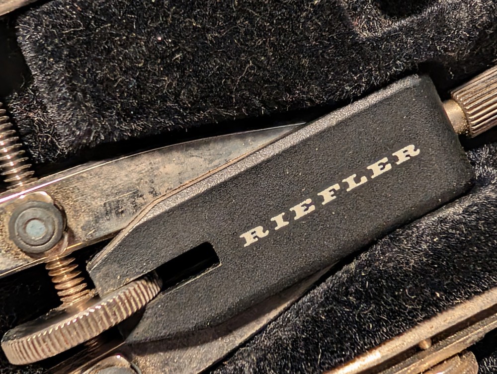 Vintage RIEFLER 6" Drawing Compass Drafting Engineering Tools in plastic case