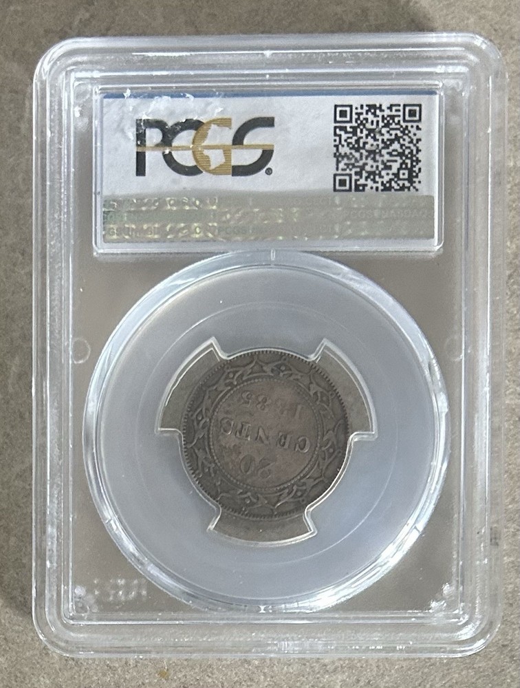 1885 Newfoundland Twenty Cent 20c - PCGS VF30 A2