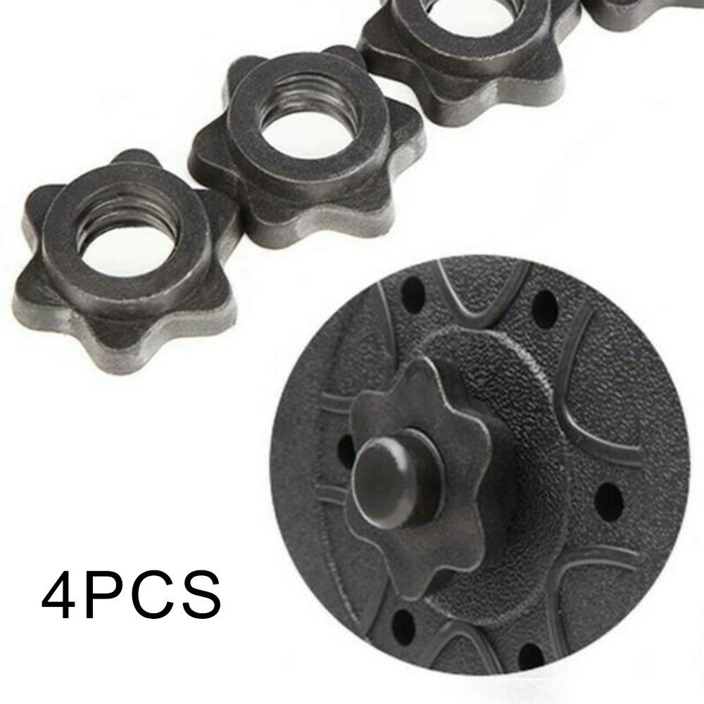 Barbell Spinlock Collars Clips Collars Dumbbell Nut Spin Useful Duable